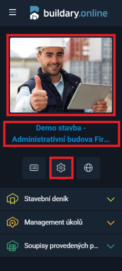 Nastavení stavby Nastavení stavby