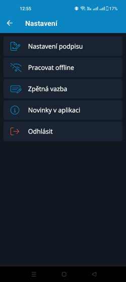 Nastavení Nastavení