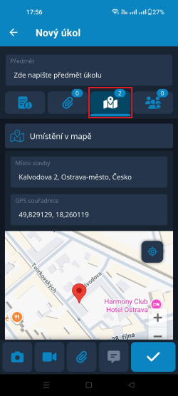 Lokace v mapě Lokace v mapě