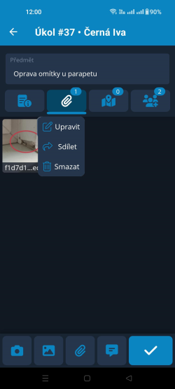 Attachment Menu