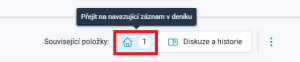 Navazující záznam v deníku Navazující záznam v deníku
